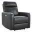 Fauteuil inclinable électrique en cuir véritable Leena-111720663