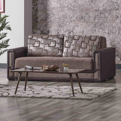 Primenest Plusecraftmax Collection Upholstered Convertible Loveseat With Storage