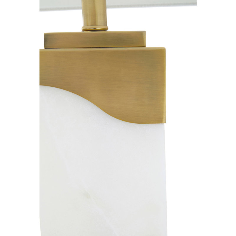 Ahriel 70 cm White/Golden Table Lamp