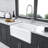 24 X 18 X 10 Inch Small Farmhouse Kitchen Sink, White Ceramic Single Bowl Apron-Front Reversible Laundry Room Sink | Gift Idea