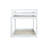 Solid Wood Twin over Twin Loft Bed with Ladder – Low Height, Durable Slats & Underbed Storage, White-1349669971