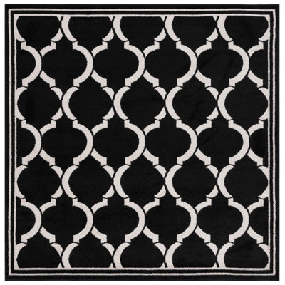 Ammundsen Geometric Black Area Rug