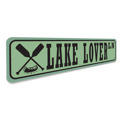 Plaque en aluminium Lake Lover Street