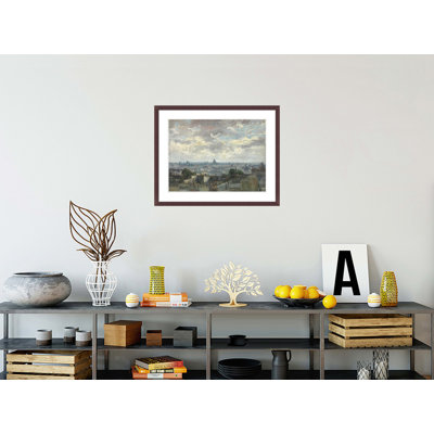«View of Paris» par Vincent van Gogh, impression giclée sur cadre