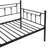 Daybed With Trundle In Black - Modern Look And Function, Metal Structure For Durability, Save Space Ease, Quiet Stable Experience, Easy Assembly , Fits All Mattress Sizes, 250/350 Lbs Supported Color