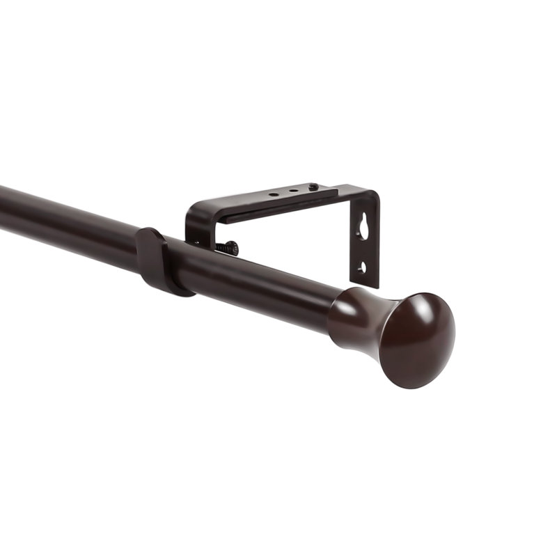 Tringle à rideaux simple San Marcos, Bronze, H 0,62 po x l 84 po x P 0,62 po