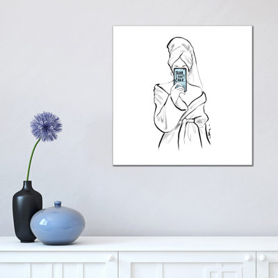 Shhhh by Alison Petrie - Wrapped Canvas Print