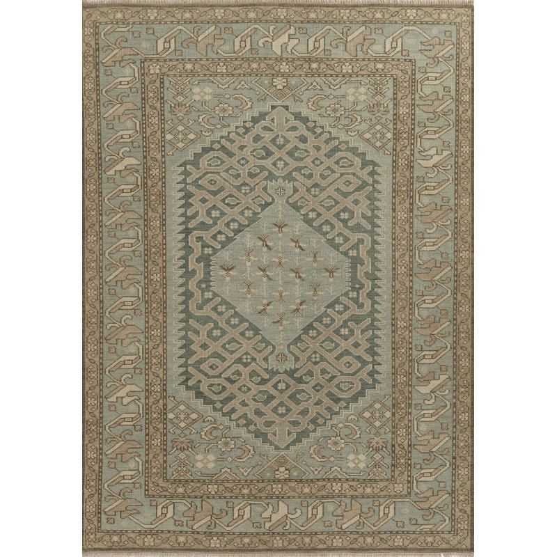 Tapis bleu clair Momeni Nomad, Rectangle de 5 pi x 8 pi
