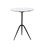 Glacier 18" Accent Table with Alaska White Marble