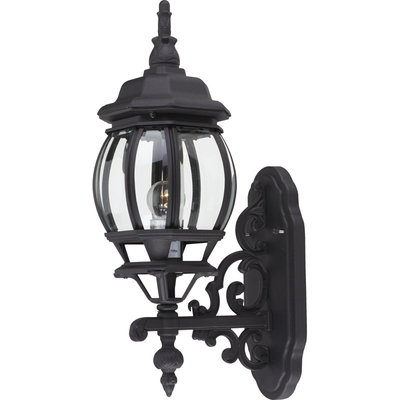 Lanterne murale d'extérieur à 1 ampoule Deblois, Noir
