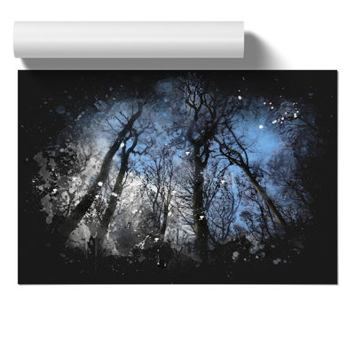 Beautiful Forest Paint Splash - Frameless Print