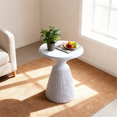 Tables de bout d'extérieur pour le patio, table d'appoint de jardin, petite table d'appoint ronde ronde pour l'extérieur, tabouret de jardin en souche d'arbre pour l'intérieur et l'extérieur