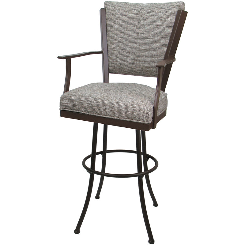 Tabouret de bar pivotant Cunegonda, Brun/brun clair