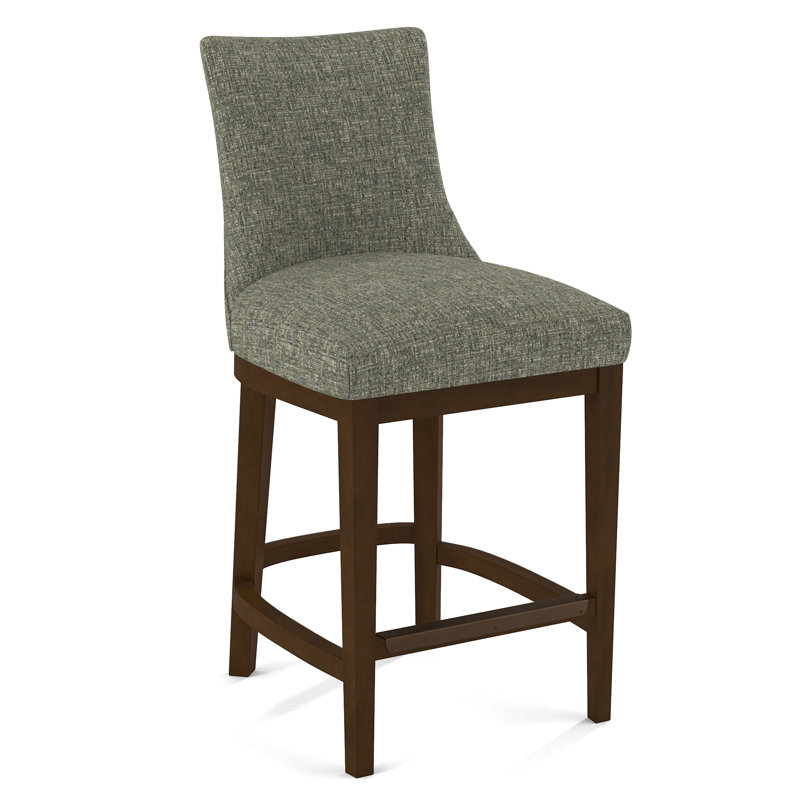 Upholstered Stool, 61689-88, Pecan