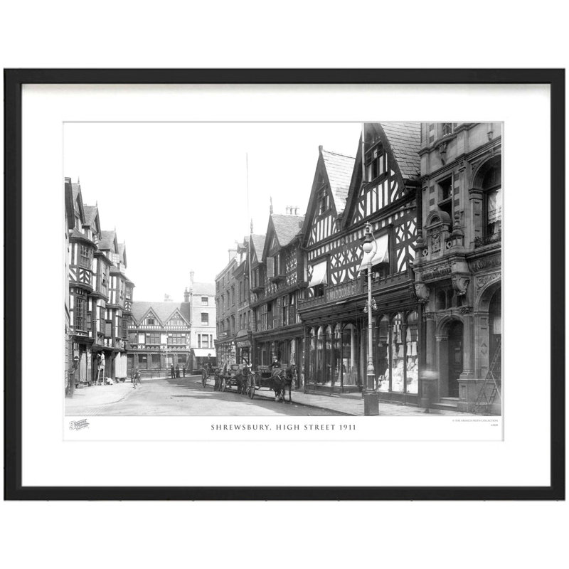 Shrewsbury, High Street 1911 - Single Picture Frame Print, 40cm H x 50cm W x 2.3cm D