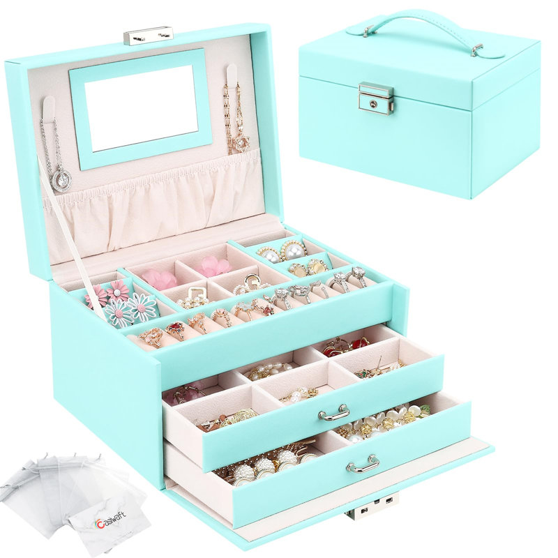 Ayaansh Jewellery Box +, Green