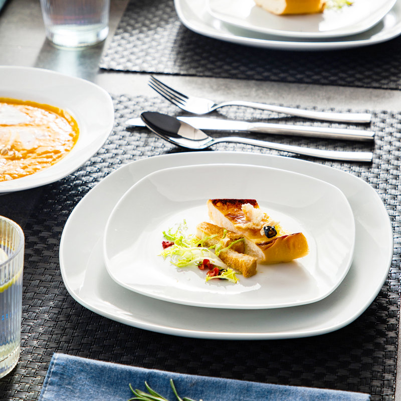 Alisi 36 Piece Porcelain China Dinnerware Set - Service for 12
