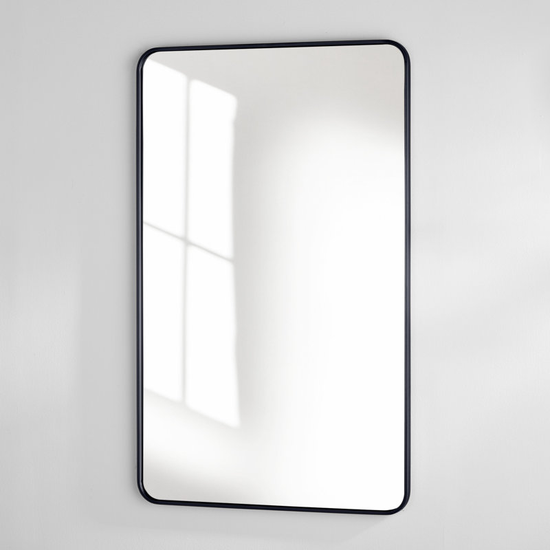 Miroir mural Sabine, Noir, 48 po x 30 po