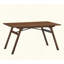 Casual Dining Furniture Set 7Pc Dining Table And Upholstered Chairs Wooden Kitchen Set