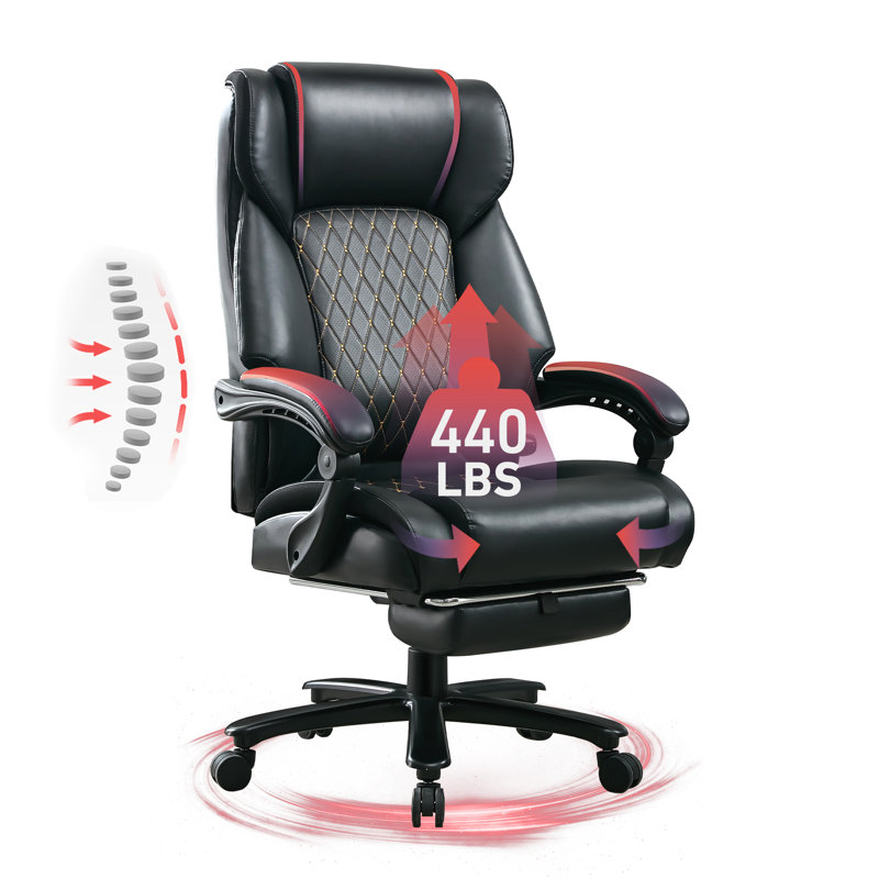 440LBS Heavy Duty High Back Executive Chair Ergonomic Computer Desk Chair