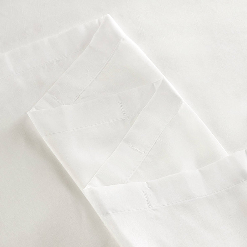 Rideau de douche semi-transparent 72 po x 72 po Laurel, Blanc, H 72 po x l 72 po