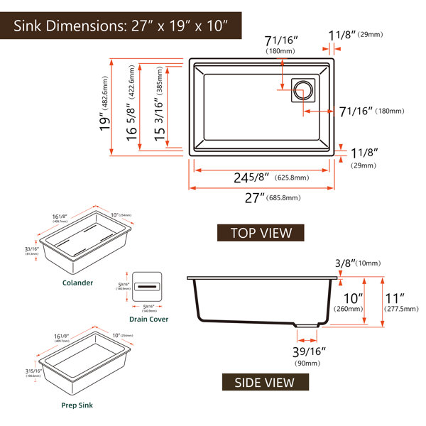Dimensions du produit