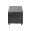 Banc de rangement en cuir ephraim