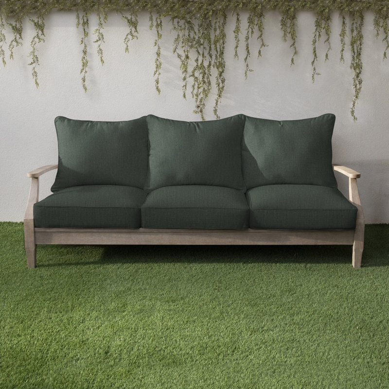 Davana Outdoor 5'' Sofa Seat / Back Cushion, 27" W x 23" D, Dark Green