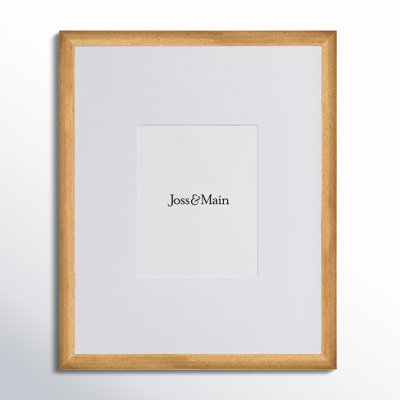 Mabe Wood Beveled Picture Frame with Mat