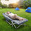 Lits de camping pliants avec matelas plus épais et sac de transport pour adultes 880 lb, largeur 28 po
