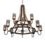 Lustre 12 lumières 66 po