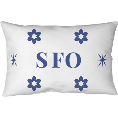 San Francisco Basketball Cotton Twill Pillow 20 inch x 14 inch