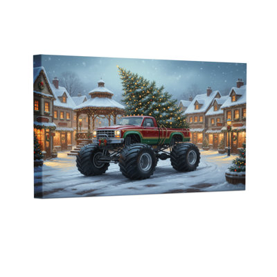 «Christmas Christmas Town», ensemble de 3 impressions sur toile