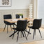 44cm H Cotton Upholstered Metal Side Chair-4628362