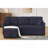 Sectional Sofa Bed, Dark Blue