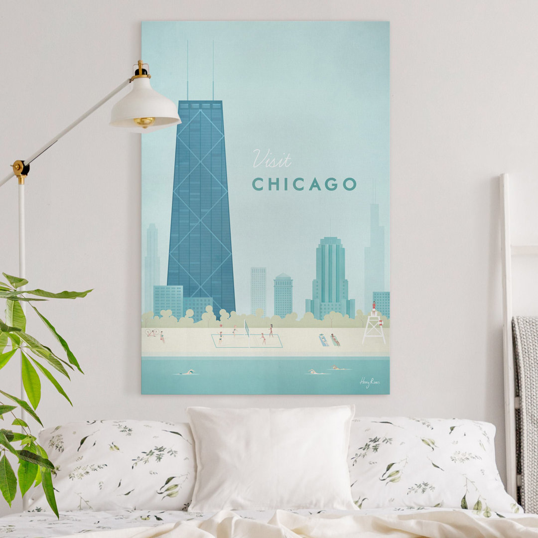 Leinwandbild Reiseposter - Chicago