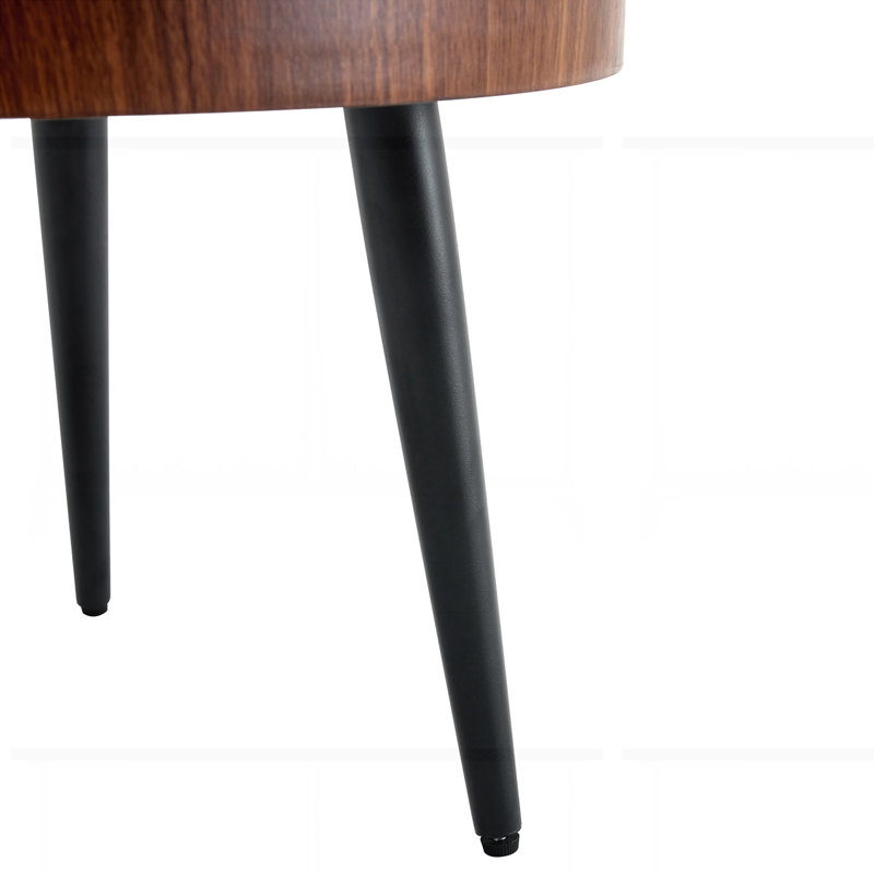 Table basse de 31 pouces de style campagne moderne, Brun
