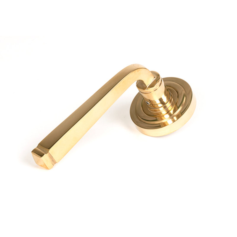 Door Handle, Polished Brass