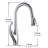 Topcraft Pull-Down Single-Hole, Single-Handle Kitchen Faucet-49655654