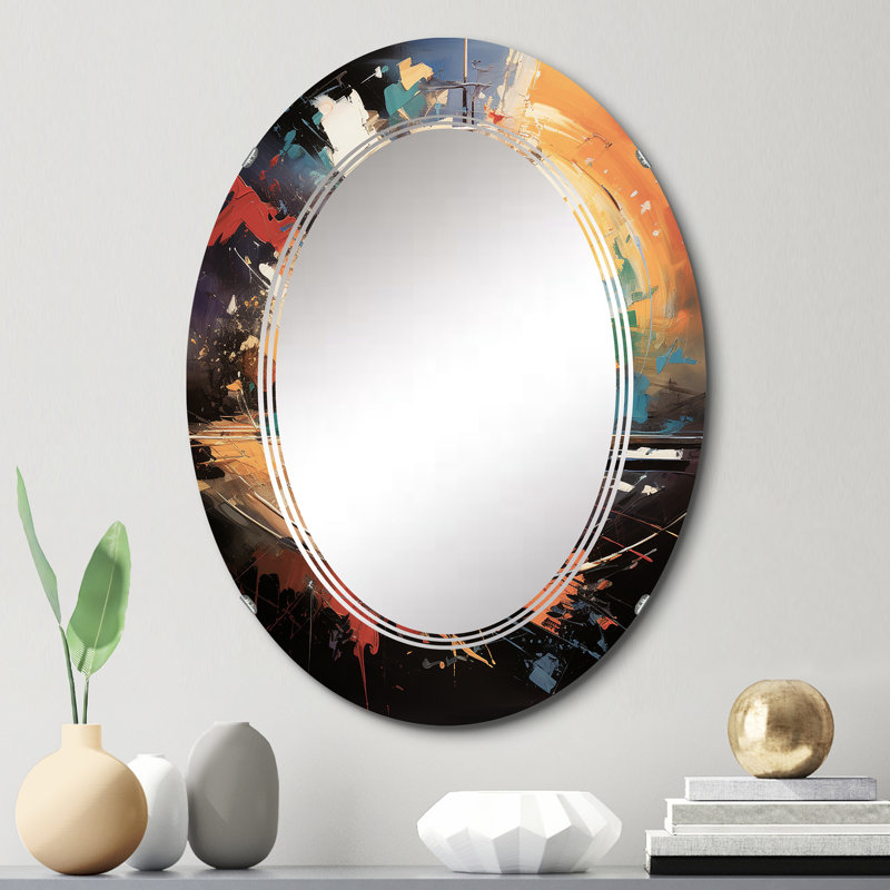 Welbie - Miroir mural moderne ovale, 30 po x 20 po