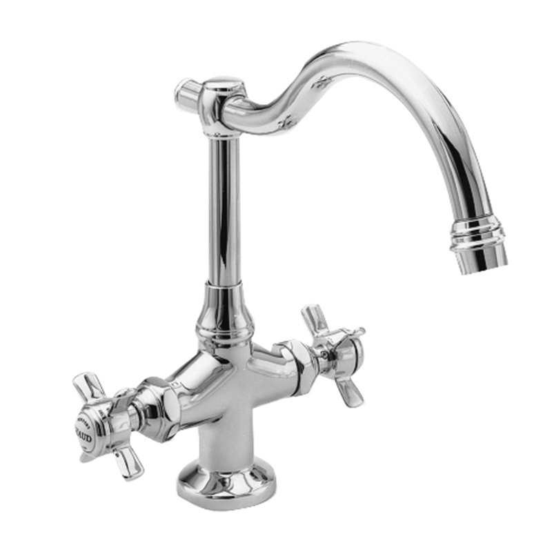 Fairfield Double Handle Bar Faucet, Polished Chrome