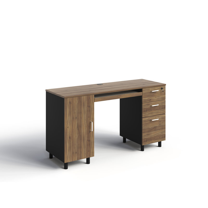 Bureau Alpheratz, Noyer cassé / noir