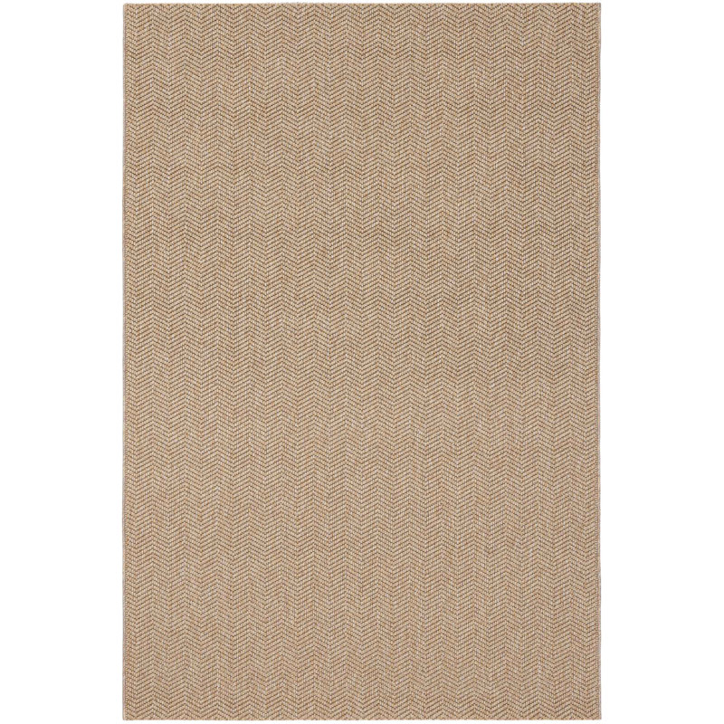 Riobe Chevron Machine Made Indoor / Outdoor Area Rug, Rectangle 5'1" x 8'2"