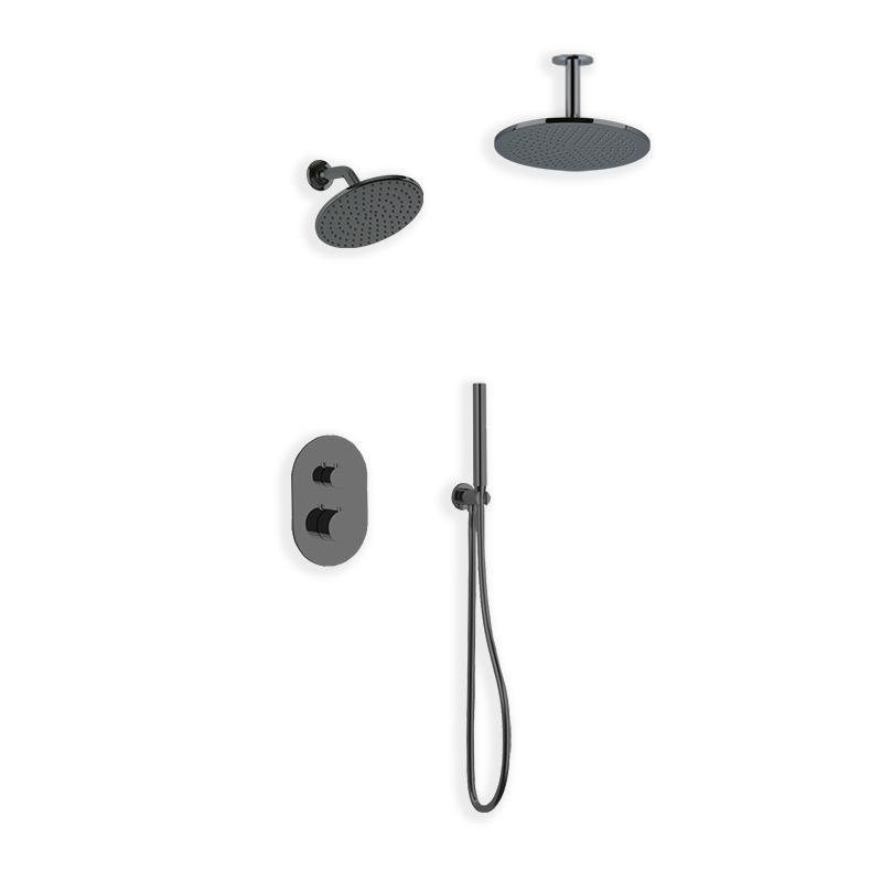 Opera Complete Shower System, Black