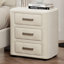 Ensemble de chambre à coucher 3 pièces avec lit plateforme tapissier en velours et 2 tables de chevet à trois tiroirs-1928645968-1928645969
