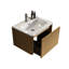 Meuble-lavabo de salle de bain de style moderne 24 po avec rebords courbés à fixation murale en chêne naturel rayé et en céramique blanche pour tiroir à ouverture par pression-1324085506-1324085507