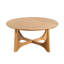 Lumi Oak Effect Wooden Round Coffee Table