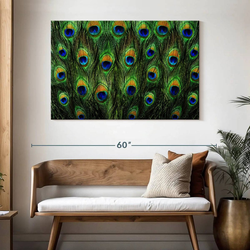 Brampt Peacock Tail, 32" H x 48" W