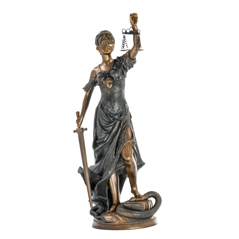 Goddess of Justice Themis Figurine, 22" H x 11" W x 11" D