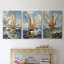Série Sea and Shore Lxxiv - Ensemble de 3 toiles tendues avec châssis - Prêt à être accroché-1395176372